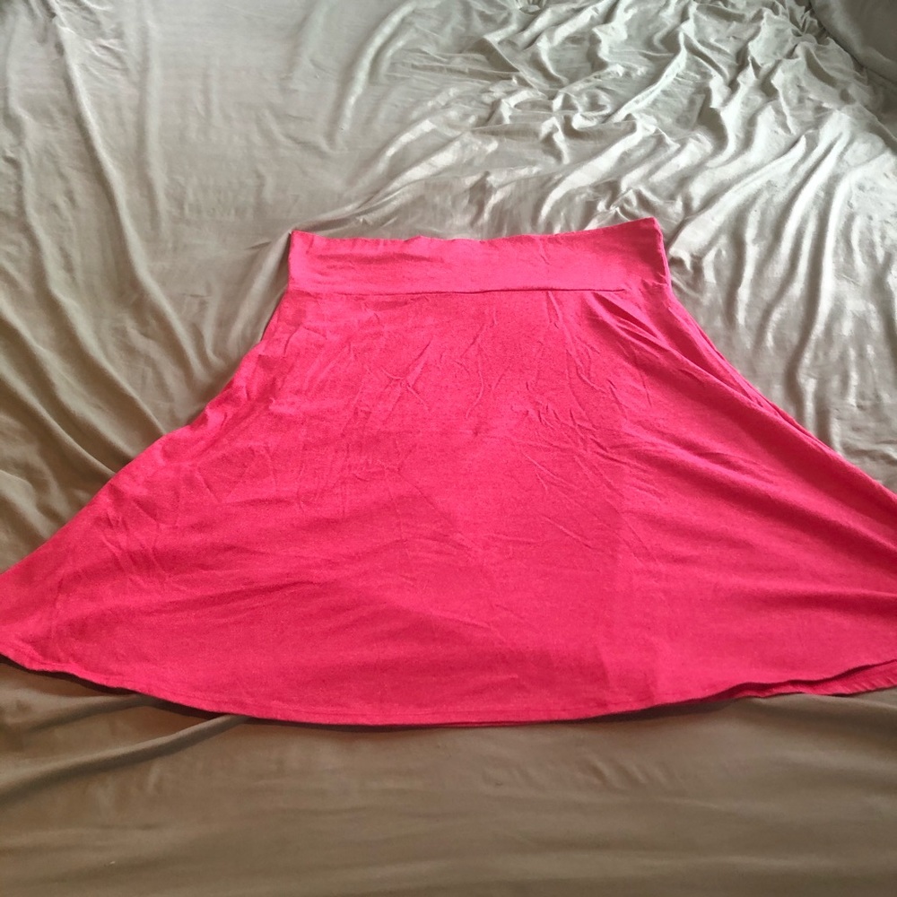 Lularoe 3xl azure pink/white heathered skirt
